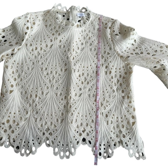 Set Broderie Anglaise Mini Skirt and Top Size L - Picture 8 of 9